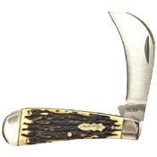 Uncle Henry Hawkbill Pruner Staglon Handle Pocket Folding Knife