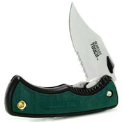 Schrade Guthook Lockblade With Nylon Sheath Clam Pack Folding Knife