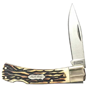 Schrade 5UH Uncle Henry Bruin Lockback Folding Blade Knife