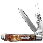 Schrade Imperial Trapper POM Handle Folding Blade Knife