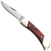 Schrade Uncle Henry Brown Bear Wood Handle Folding Knife