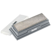 Smith's Medium Arkansas Bench Stone with Plastic Lid