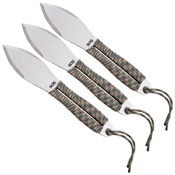 Fling 3 Pcs Throwing Knife Set w/ Sheath