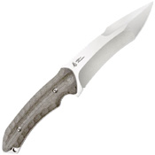 Kiku Green Linen Micarta Handle Fixed Blade Knife
