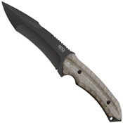 Kiku Green Linen Micarta Handle Fixed Blade Knife