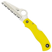 Saver Salt Lightweight H-1 Steel Blade Folding Knife - Yellow