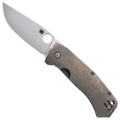 Slysz Titanium Handle Bowie Folding Knife