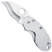 Spyderco Cricket C29 Stainless Steel Handle Folding Knife