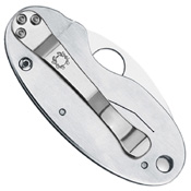 Spyderco Cricket C29 Stainless Steel Handle Folding Knife