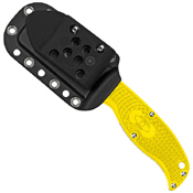 Enuff Salt Sheepsfoot Style Blade Yellow FRN Handle Fixed Knife