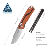 SRM Tactical Rubik 7228L Folding Knife