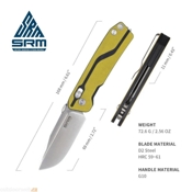 SRM Tactical Rubik 7228L Folding Knife