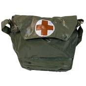 Surplus Czech Od Medical Bag W/Strap Used