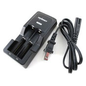 Tenergy Li-ion 2600mAh Protected Button Top Batteries W/Smart Charger