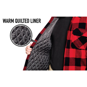 Buffalo Plaid Quilted Lined Jacket