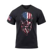 Ultra Force US Flag Bearded Skull T-Shirt