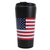 US Flag Printed Travel Cup