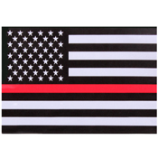 Ultra Force Thin Red Line Flag Decal
