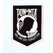 Pow-Mia Back Gum Decal