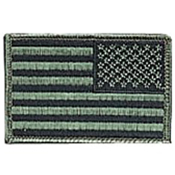Iron On  Sew On Embroidered US Reverse Flag Patch