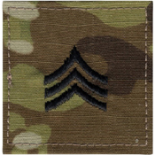 U.S. Made Embroidered Rank Insignia - Sergeant