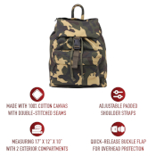 Water Resistant Canvas Daypack