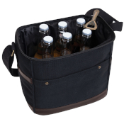 Canvas Insulated Cooler Bag With Bottle Opener