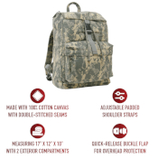 Water Resistant Canvas Daypack