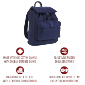 Water Resistant Canvas Daypack