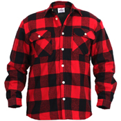 Mens Fleece Lined Flannel Shirt