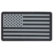 PVC US Flag Patch With Hook Back