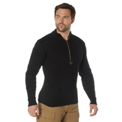 Mens Quarter Zip Acrylic Commando Sweater