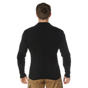 Mens Quarter Zip Acrylic Commando Sweater