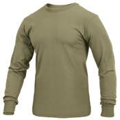 Mens Long Sleeve Solid T-Shirt