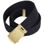 64 Inch Military Color Web Gold Buckle Belts