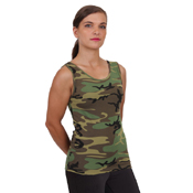 Womens Camo Stretch Tank Top