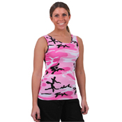 Womens Camo Stretch Tank Top