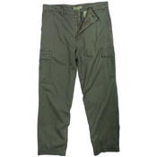 Ultra Force Olive Drab Vintage Flat Front Cargo Fatigue Pants