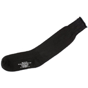 Government Irregular Black Cold Weather Wool Cushion Sole Socks