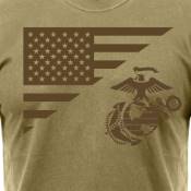 US Flag / USMC Eagle - Globe & Anchor T Shirt