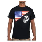 US Flag / USMC Eagle - Globe & Anchor T Shirt