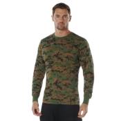 Mens Long Sleeve Digital Camo T-Shirts