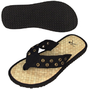 Black gun Belt Sandals