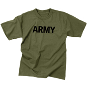 Olive Drab Military Physical Training T-Shirt - Army
