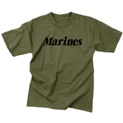Olive Drab Military Physical Training T-Shirt - Marines