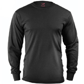 Mens Long Sleeve Solid T-Shirt