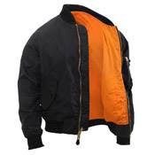 Lightweight Black MA-1 Flight Jacket