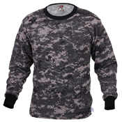 Mens Long Sleeve Digital Camo T-Shirts