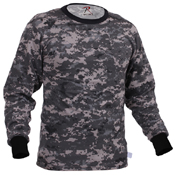 Mens Long Sleeve Digital Camo T-Shirts