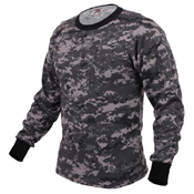 Mens Long Sleeve Digital Camo T-Shirts